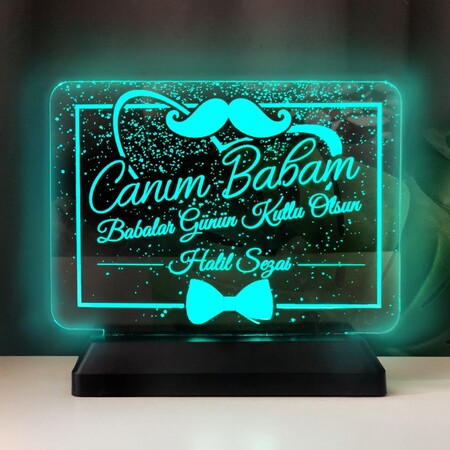 Canım Babam Led Gece Lambası - Thumbnail