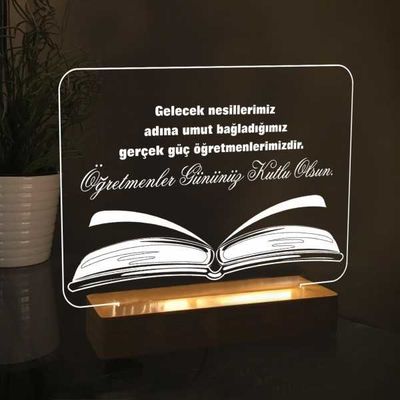 Dikdörtgen Kitap Modelli Led Lamba