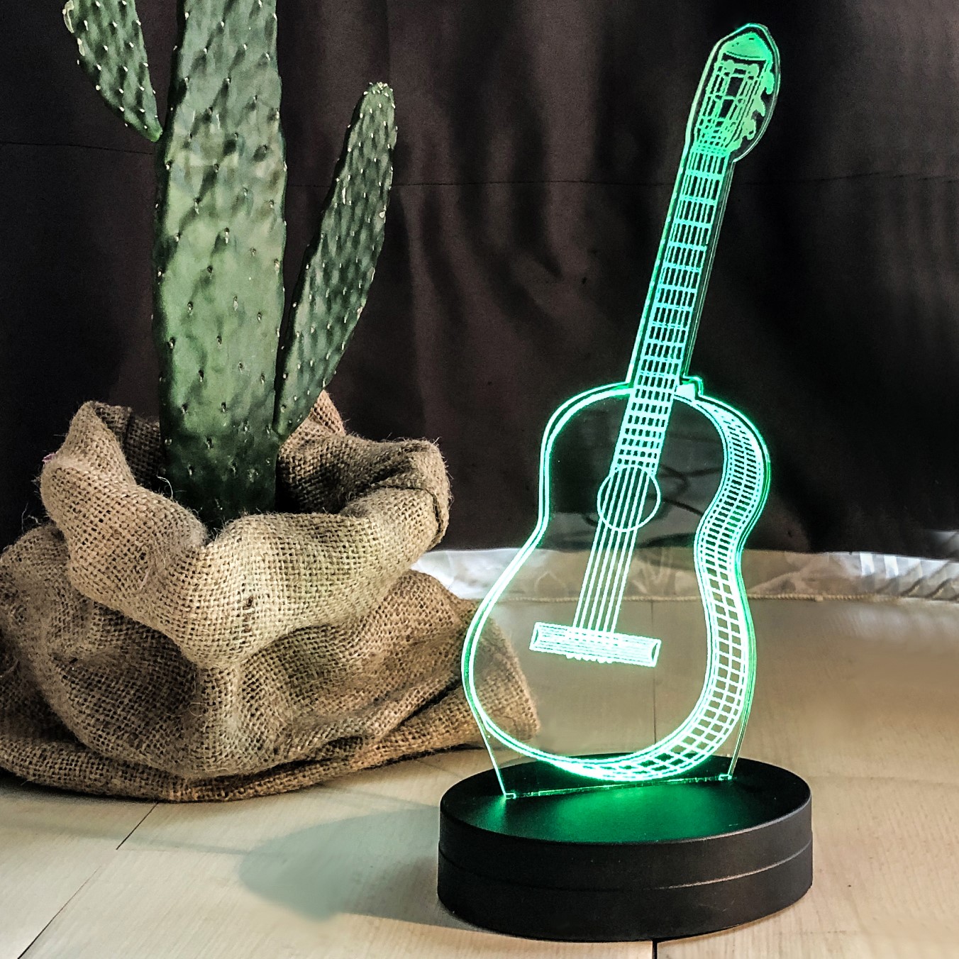 Gitar Modeli Led Lamba - Thumbnail