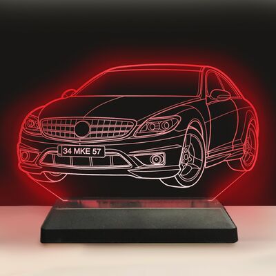 Kişiye Özel Araba Modelli Led 3D Hediyelik Lamba