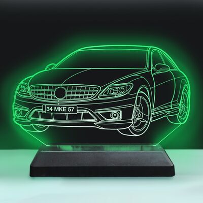 Kişiye Özel Araba Modelli Led 3D Hediyelik Lamba