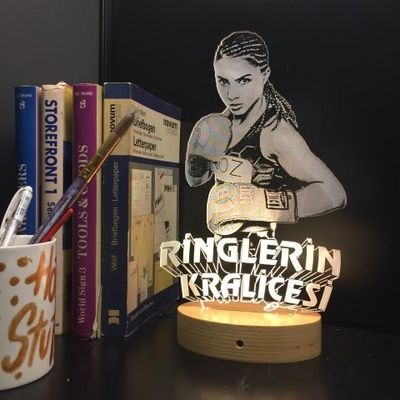 Kişiye Özel Profil Modelli 3 Boyutlu Yazılı Lamba
