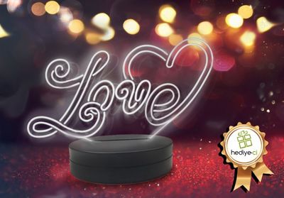 Kişiye Özel Love Led Gece Lambası