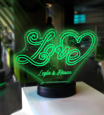 Kişiye Özel Love Led Gece Lambası