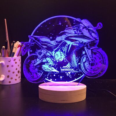 Yıldızlı Motorsiklet Lamba