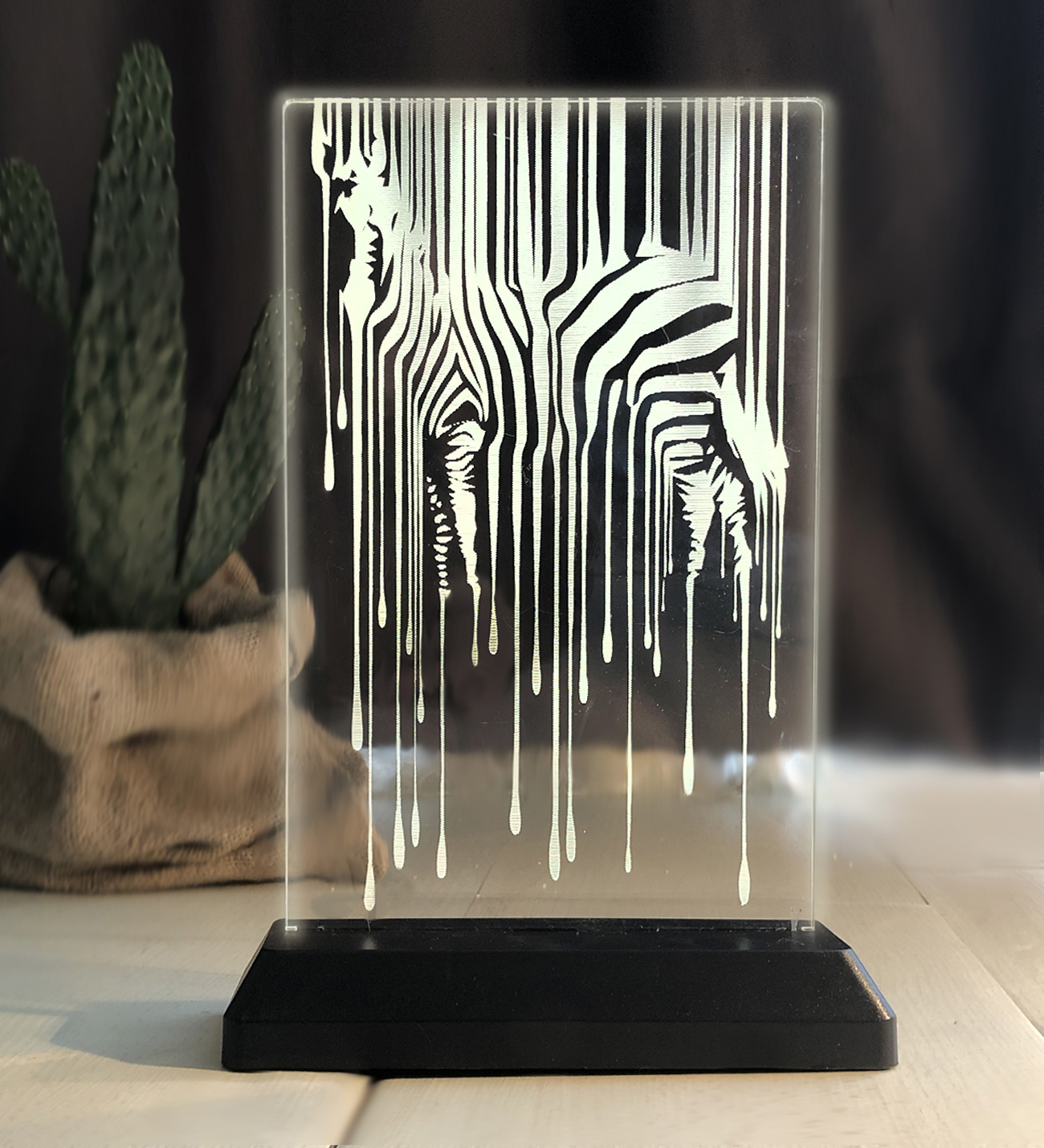 Zebra kişiye özel Led Lamba - Thumbnail