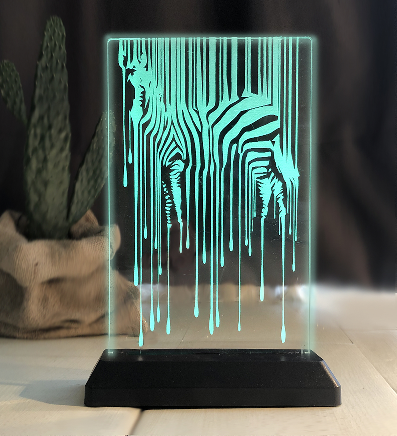 Zebra kişiye özel Led Lamba