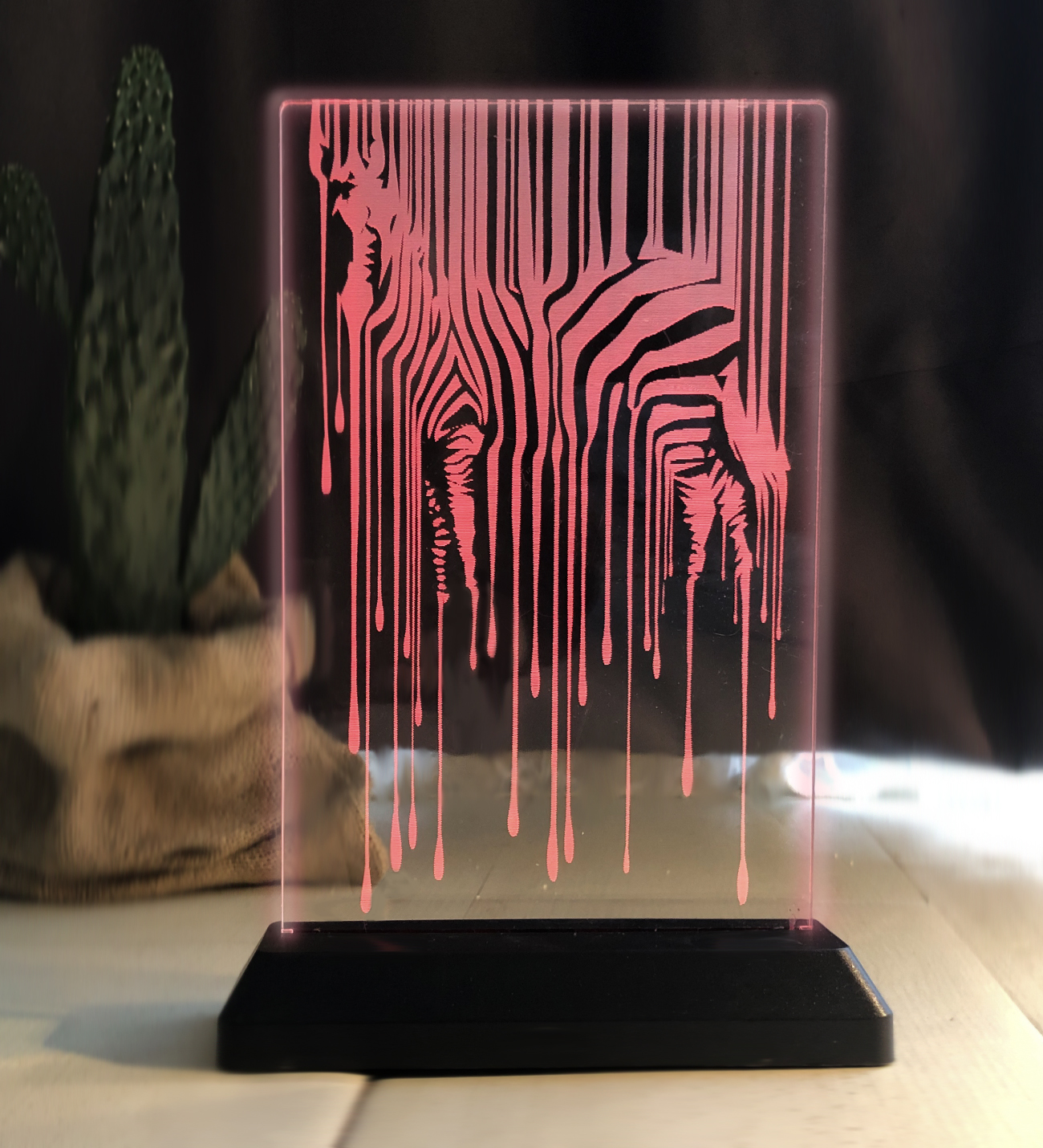 Zebra kişiye özel Led Lamba